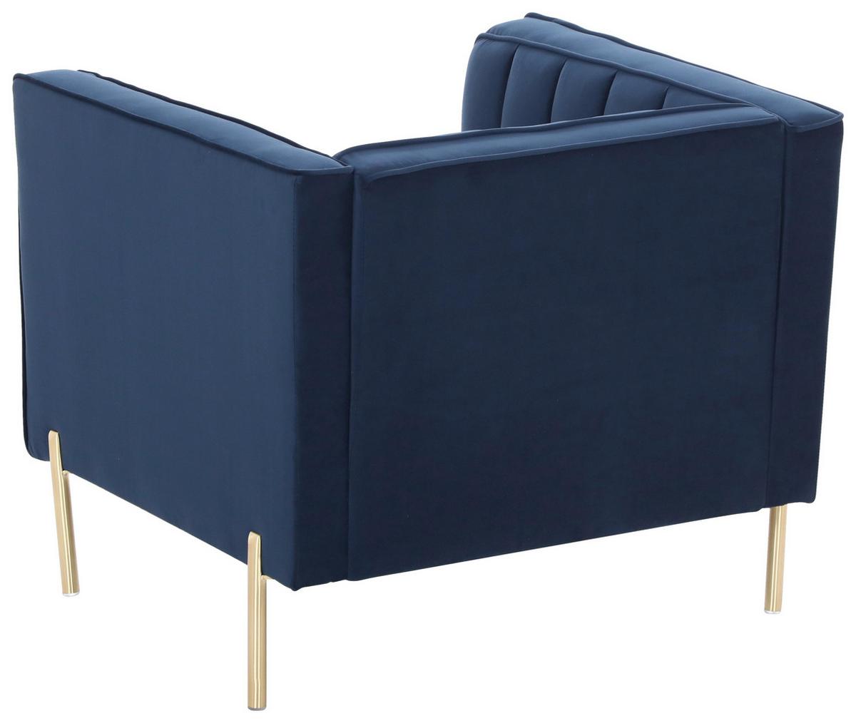 Fotel Sono - kék, Design, textil (101/85/75cm) - Livetastic