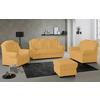 3-sitzer-sofa Boston Gelb Chenille - Gelb/Schwarz, KONVENTIONELL, Textil (196/102/1101cm) - Livetastic