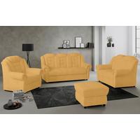 3-sitzer-sofa Boston Gelb Chenille - Gelb/Schwarz, KONVENTIONELL, Textil (196/102/1101cm) - Livetastic