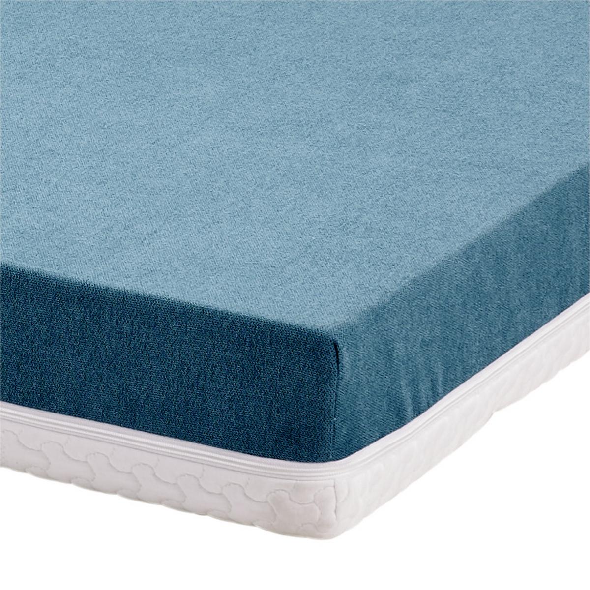 Taschenfederkernmatratze Enjoy Mia 90x200 cm H2 H: 17,5 cm - Türkis/Weiß, Textil (90/200cm) - Primatex