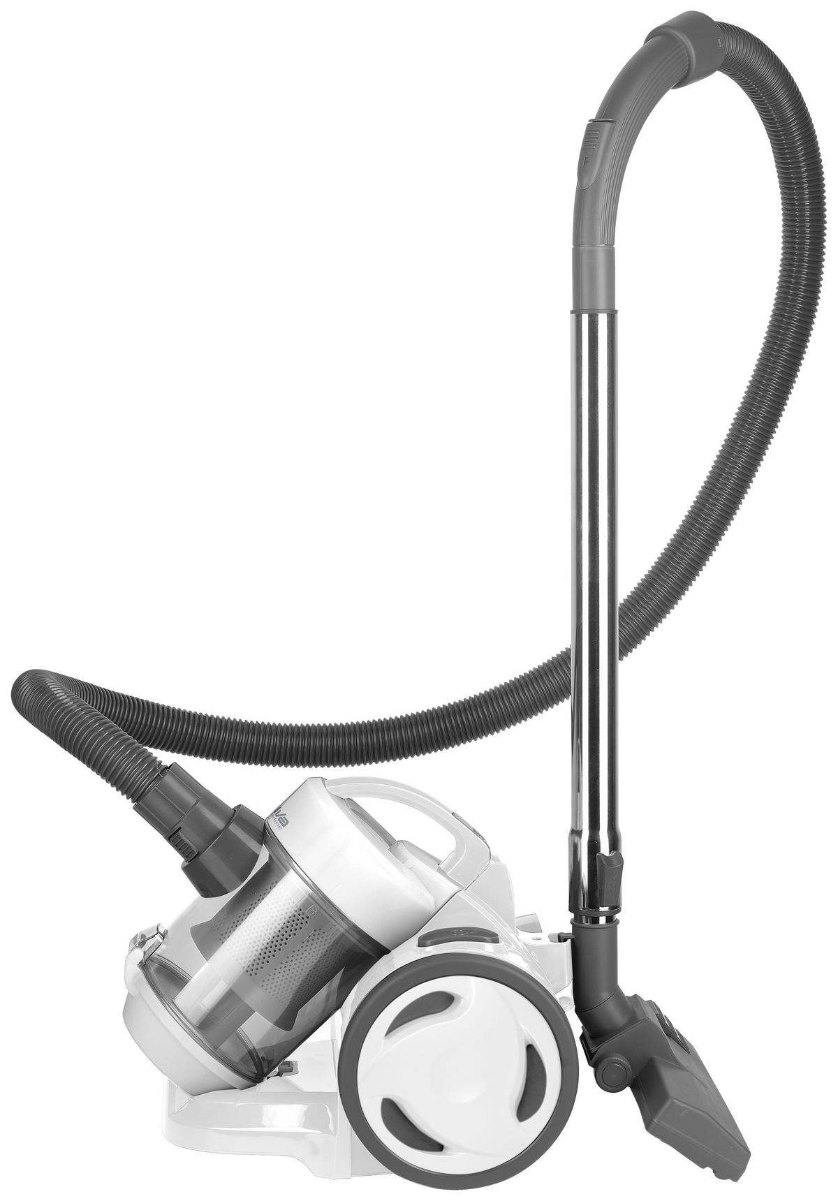 Staubsauger Ohne Beutel + Fugendüse 800 W - Weiß/Grau, Basics, Kunststoff/Metall (43,5/118/23cm) - Silva Homeline