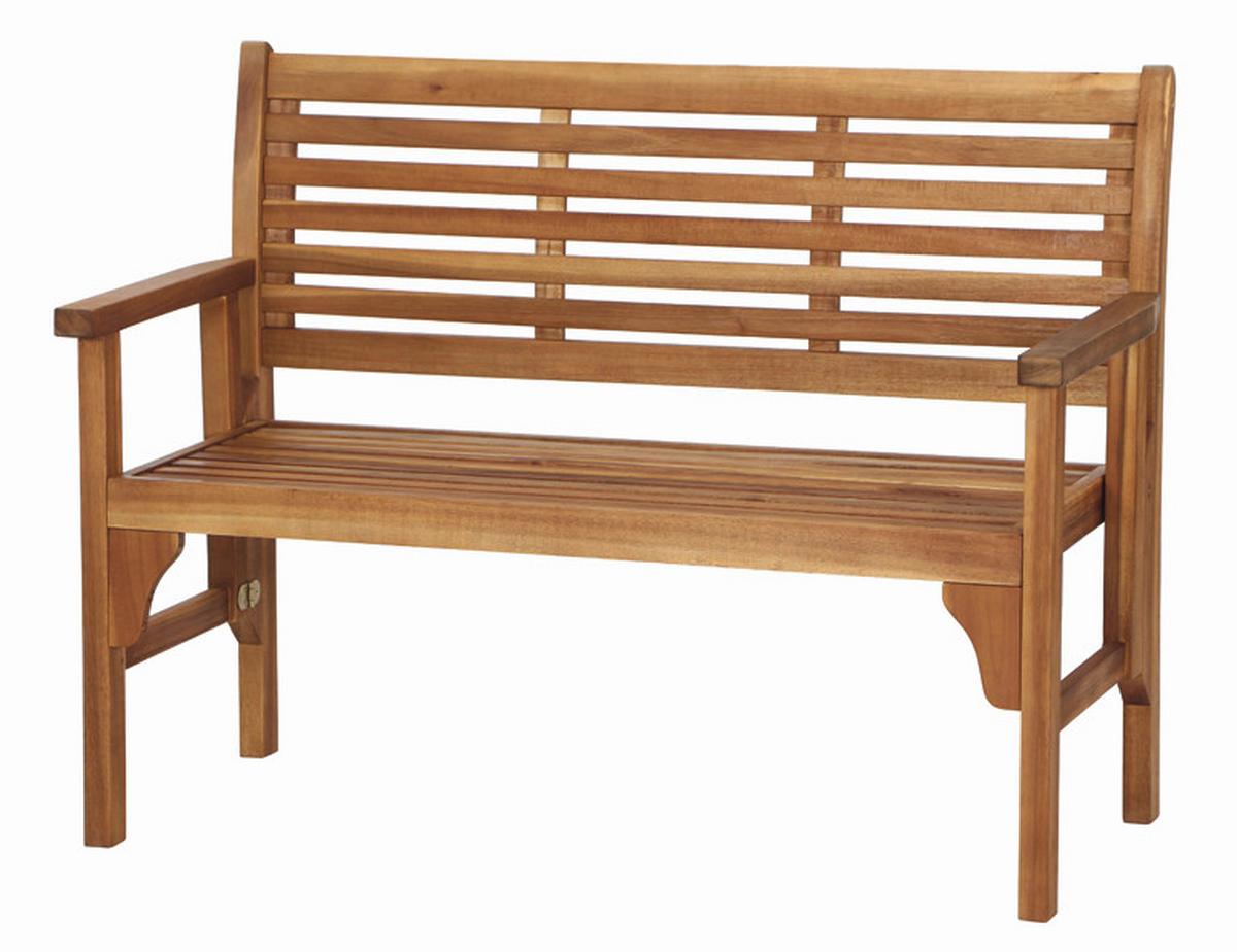 Gartenbank Holz 508761 2-Sitzer - Akaziefarben, MODERN, Holz (120/90/59,5cm) - Siena Garden