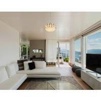 DECKENLEUCHTE 63109D - Klar/Chromfarben, KONVENTIONELL, Glas/Kunststoff (39/39/25,5cm) - Globo