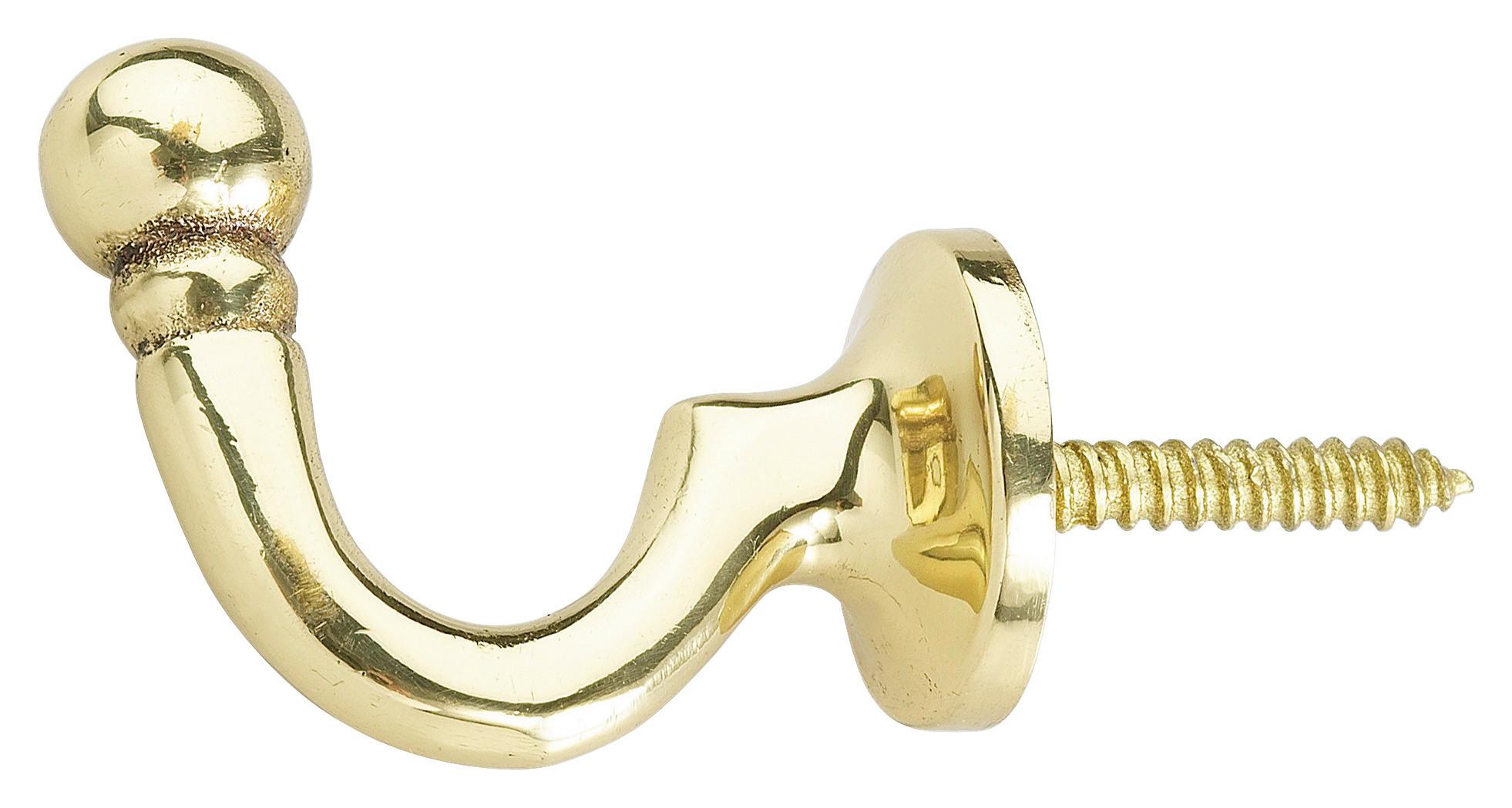 Raffhaken Messingfarben Metall - Messingfarben, KONVENTIONELL, Metall - Ondega