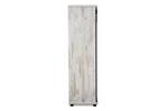 Highboard mit Schiebetür 120cm Sevilla, Kieferfarben/Braun - Schwarz, Basics, Holzwerkstoff (120/140/40cm) - MID.YOU