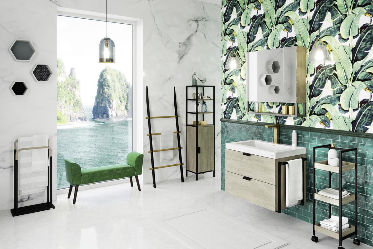 Wandregalset 3er-set Tailor 30 Cm Grau/weiß Dekor - Weiß/Grau, KONVENTIONELL, Holzwerkstoff (30/25,6/20,5cm) - Playboy