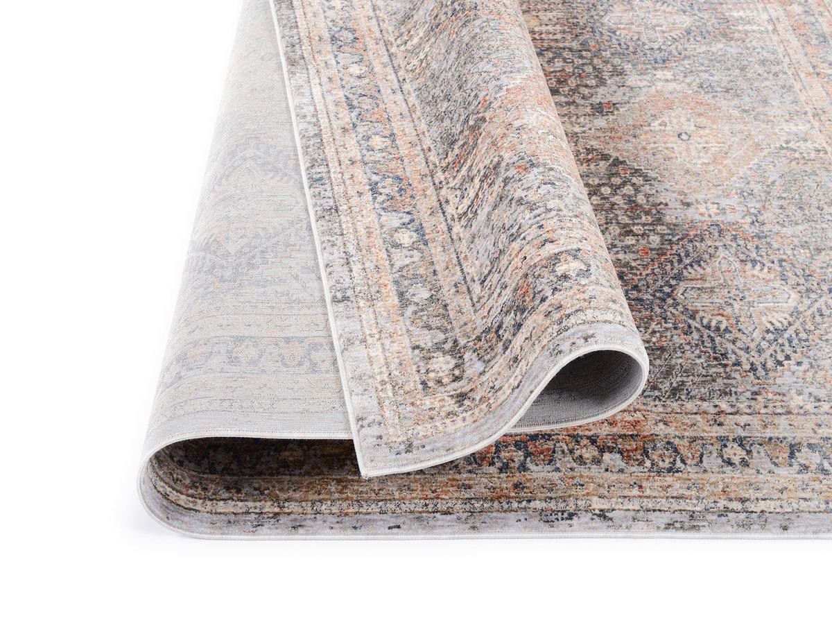 Webteppich Grau Trojes 65x130 cm - Grau, Design, Textil (65/130cm) - Novel