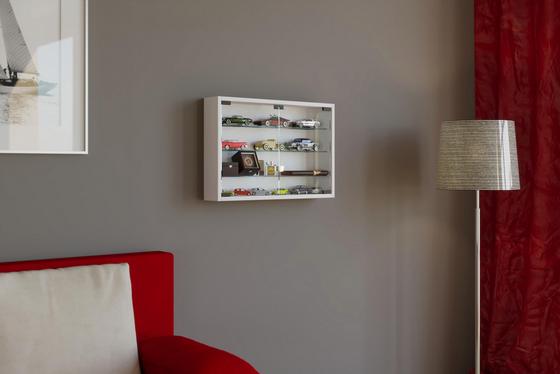 Vitrine in Weiß Hängevitrine