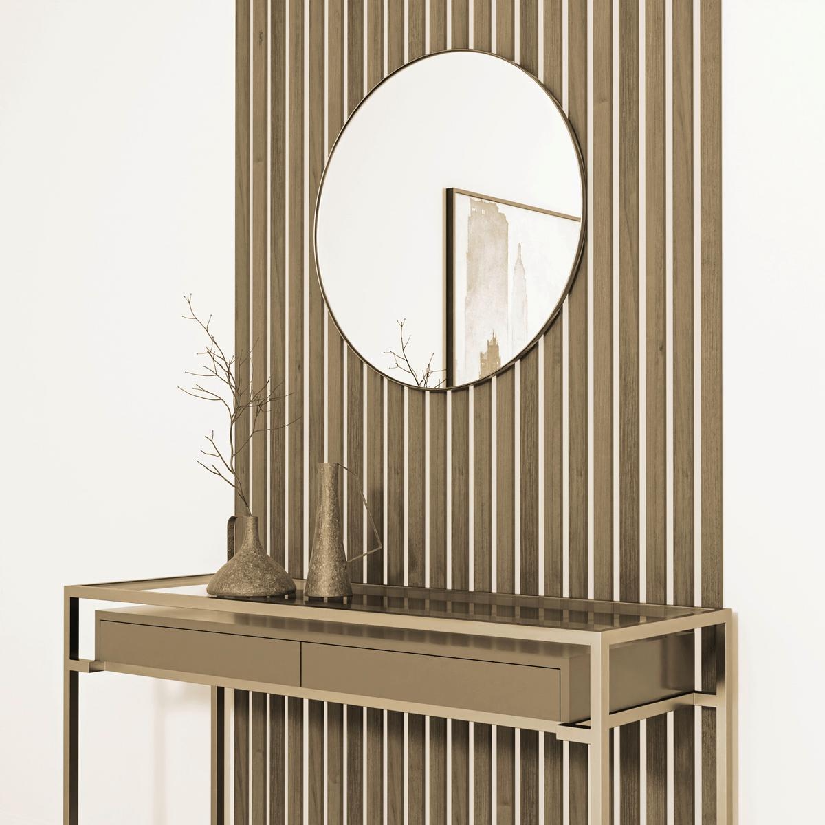 Akustikpaneel Eiche Rustikal - Eichefarben, KONVENTIONELL, Holzwerkstoff (250/3.5/0.9cm) - Novel