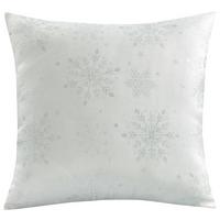 Zierkissen Snowy - Silberfarben/Weiß, ROMANTIK / LANDHAUS, Textil (45/45cm) - James Wood