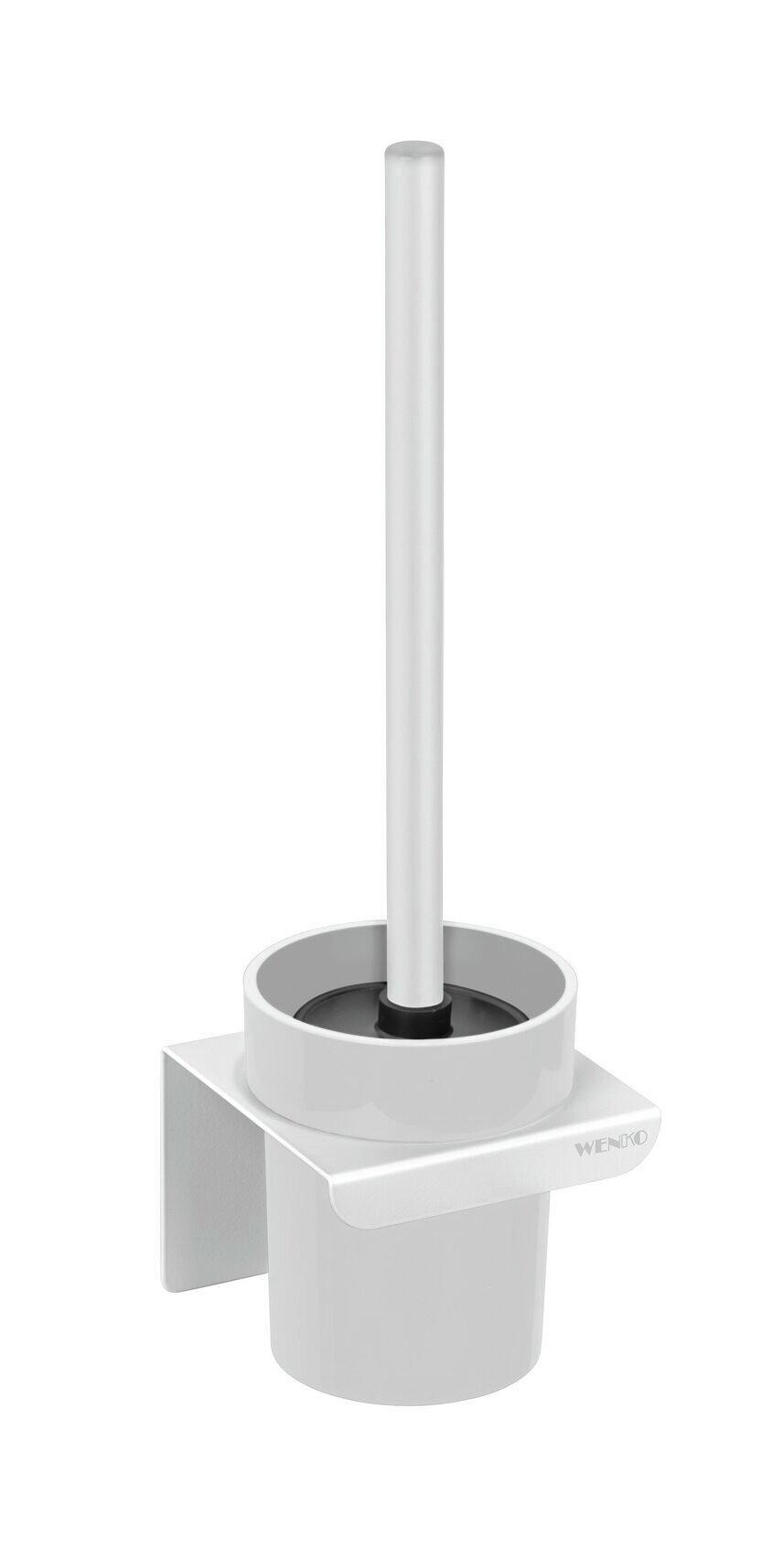 WC SADA - ŠTĚTKA A DRŽÁK TURBO-LOC LIZAN - bílá, Moderní, kov/plast (10,5/30,5/10,5cm) - Mömax