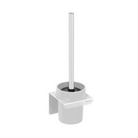 WC SADA - ŠTĚTKA A DRŽÁK TURBO-LOC LIZAN - bílá, Moderní, kov/plast (10,5/30,5/10,5cm) - Mömax