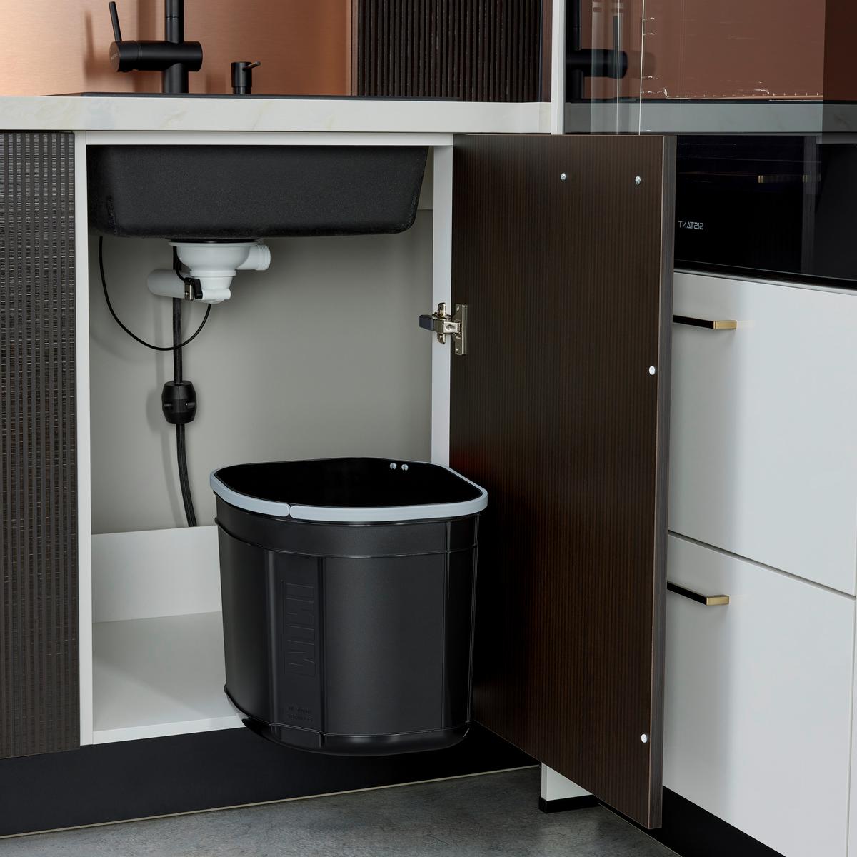 Eckküche Star/stripe - Weiß Hochglanz/Dunkelbraun, Design, Holzwerkstoff (266,6/188,3cm) - Express-Kuechen