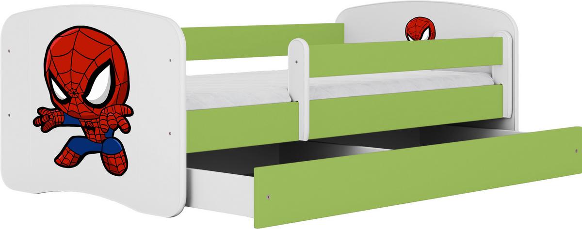 Kinder-/Juniorbett Babydreams Grün/Weiß B: 80cm - Birkefarben/Weiß, MODERN, Holz/Holzwerkstoff (80/160cm) - MID.YOU