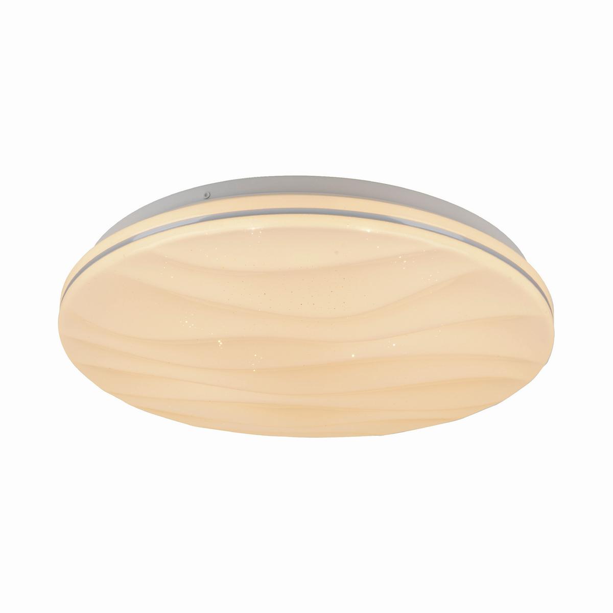 Led-deckenleuchte Ø 38 Cm Mit Farbtemperaturwechsler - Weiß, Basics, Kunststoff/Metall (38/6cm) - Näve