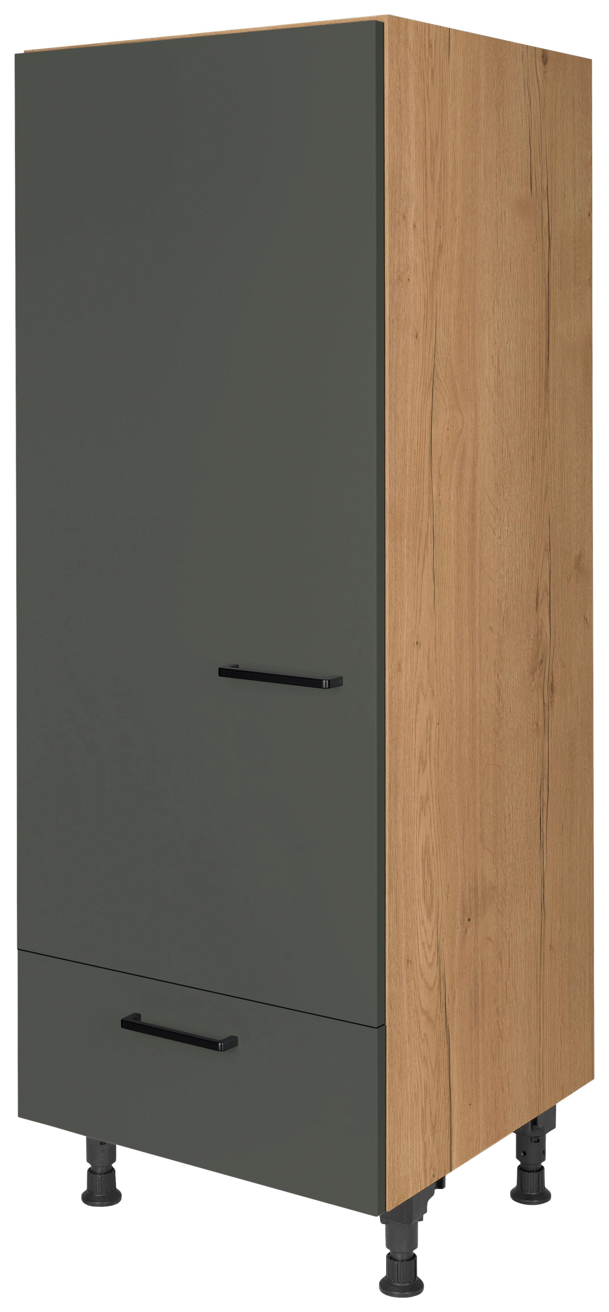 Geräteumbauschrank Easytouch - Eichefarben/Grün, MODERN, Holzwerkstoff (60/168/58cm) - Nobilia