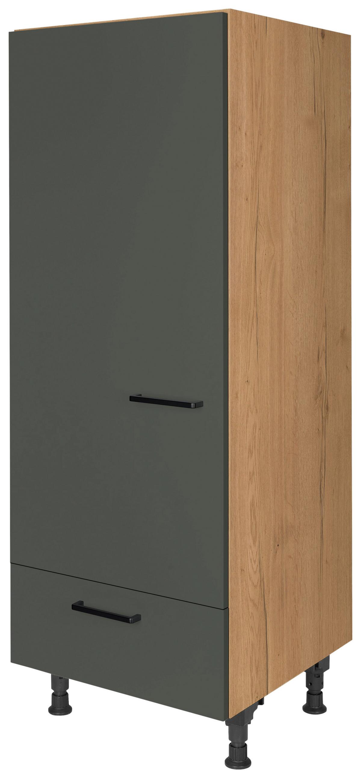 Geräteumbauschrank Easytouch - Eichefarben/Grün, MODERN, Holzwerkstoff (60/168/58cm) - Nobilia