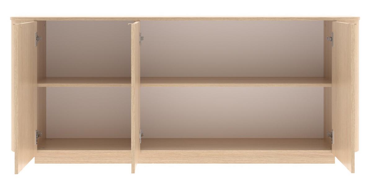Sideboard Adriatico Eichefarben B: 181 Cm - Eichefarben, Design, Holzwerkstoff (181/76/43cm) - MID.YOU