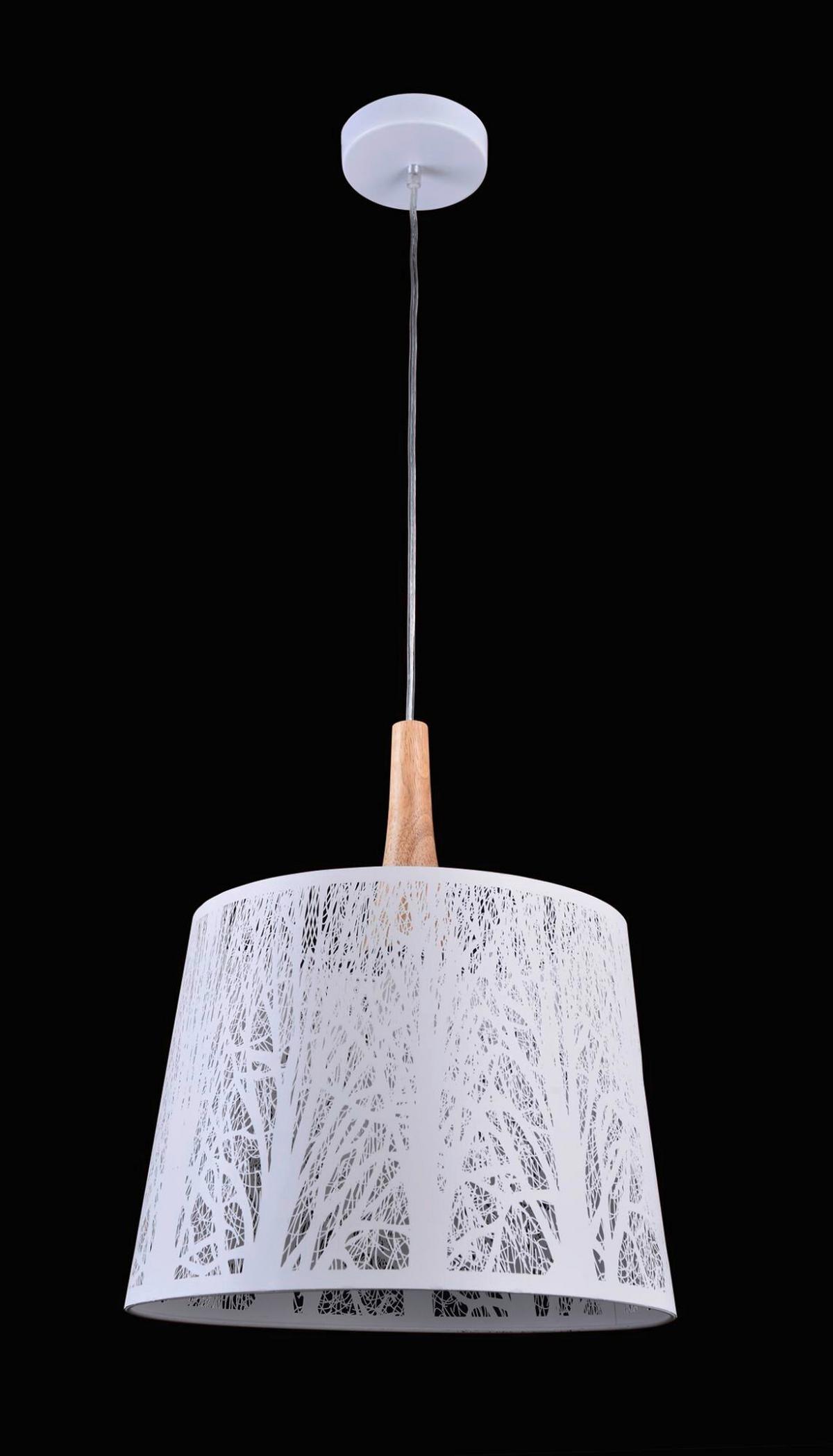 Pendelleuchte Lantern - Weiß, Trend, Holz/Metall (35/40cm) - MAYTONI
