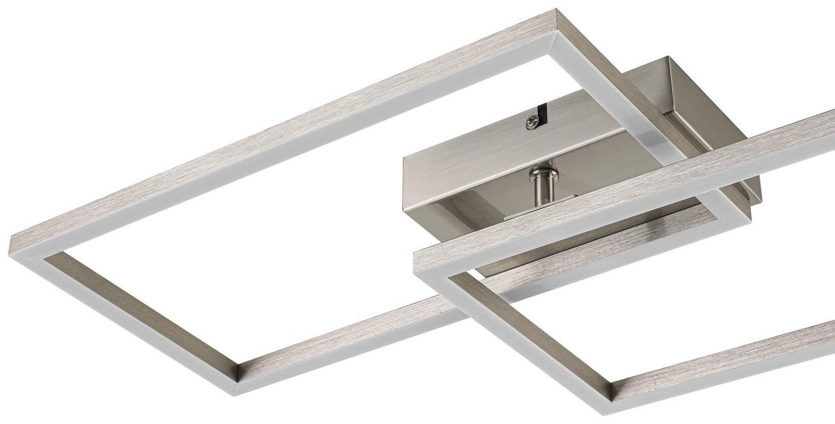 Led Mennyezeti Lámpa Tracy - alumínium színű, Modern, műanyag/fém (50/28/6,5cm) - Luca Bessoni