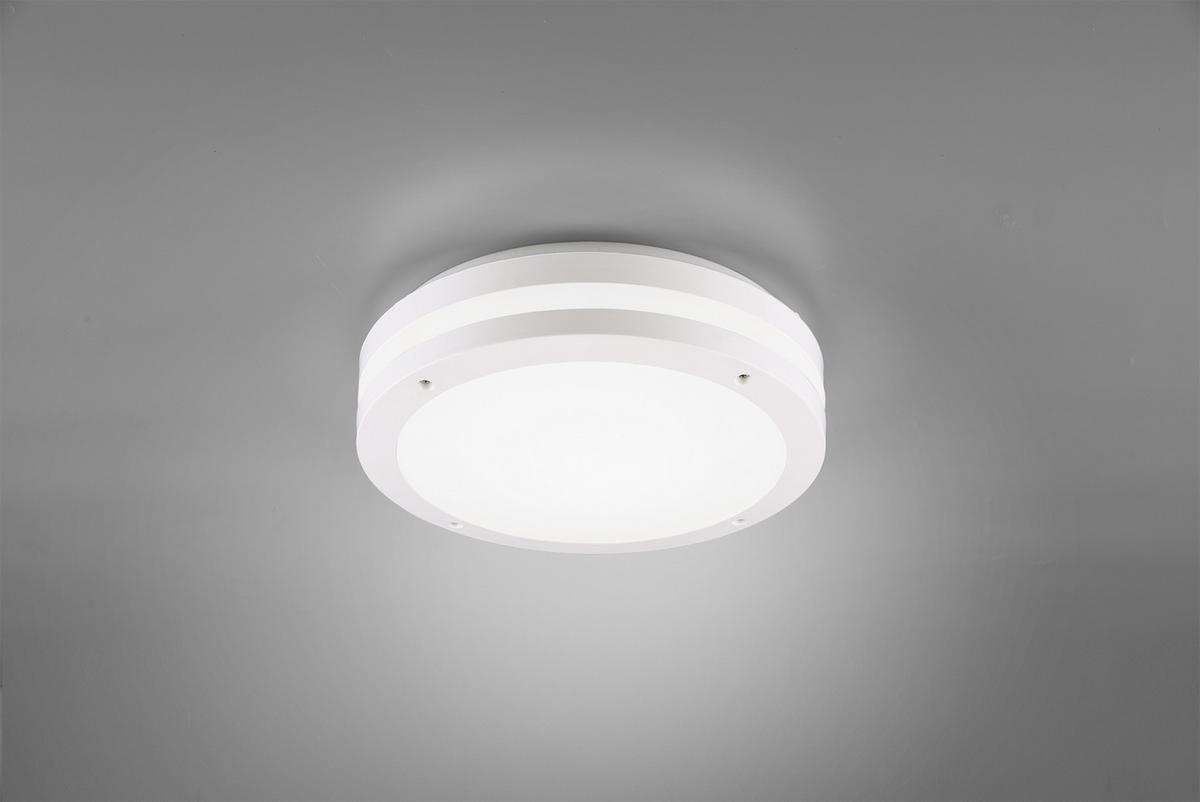 Led Außenleuchte Kendal 12 W Kunststoff, Wandmontage - Weiß, KONVENTIONELL, Kunststoff (30/9cm)