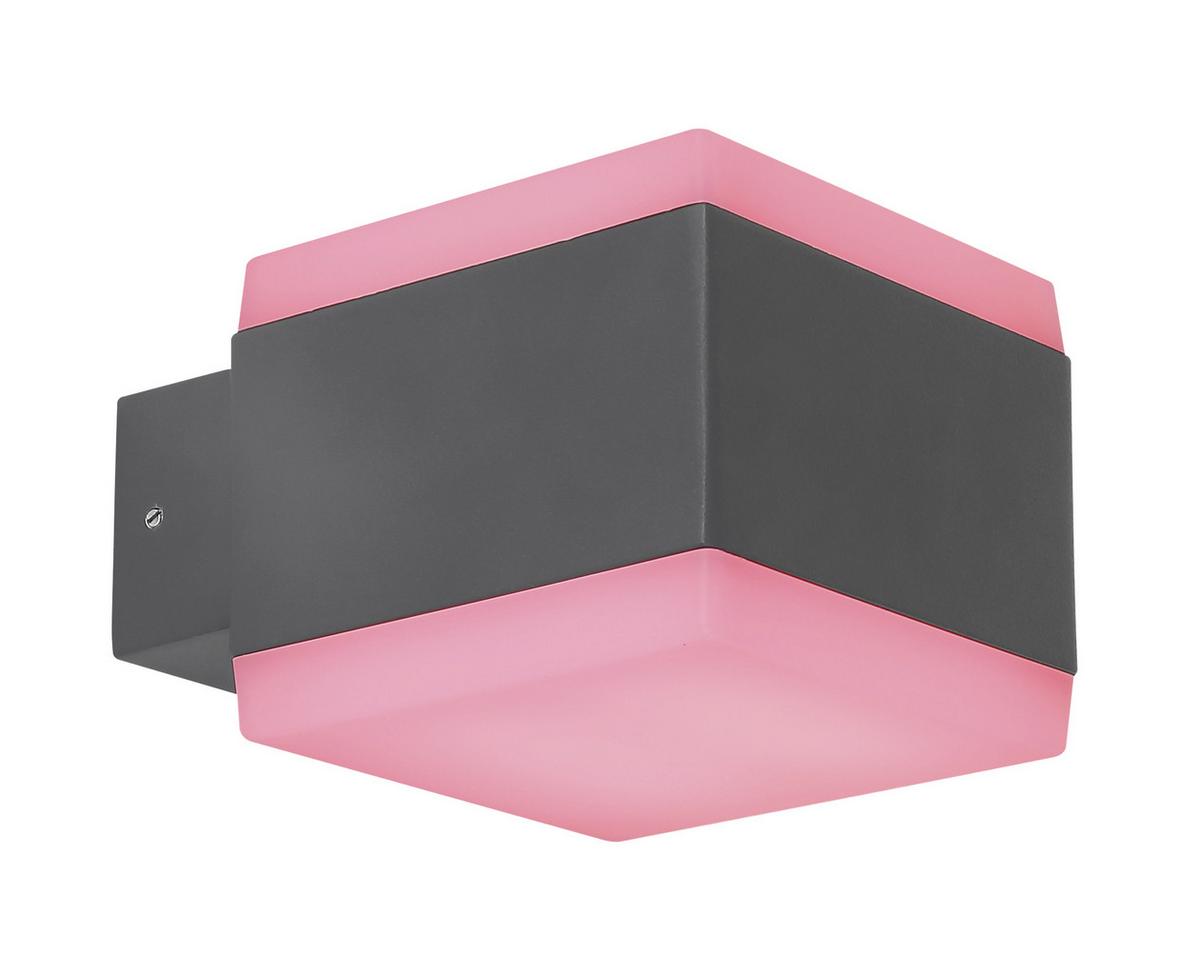 Led Außenleuchte Slice 15 Watt Kunststoff, Wandmontage - Basics, Kunststoff/Metall (11/9cm) - Globo