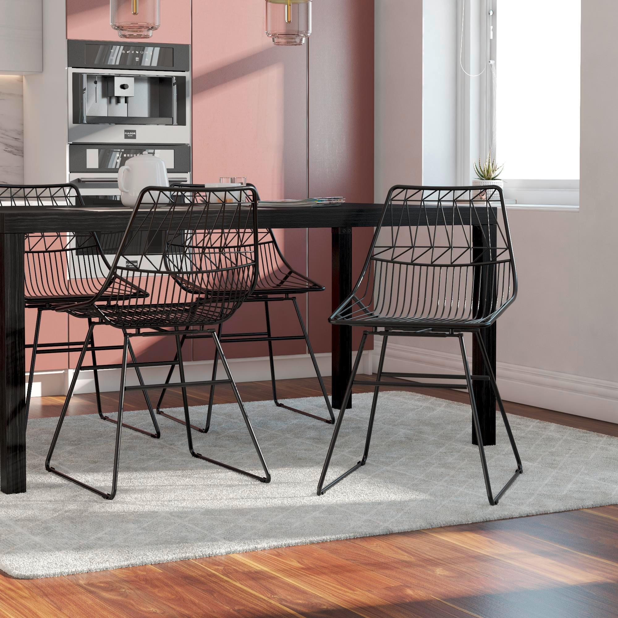 Stuhl Astrid Schwarz B: 55 Cm - Schwarz, Design, Metall (55/79/47cm) - MID.YOU
