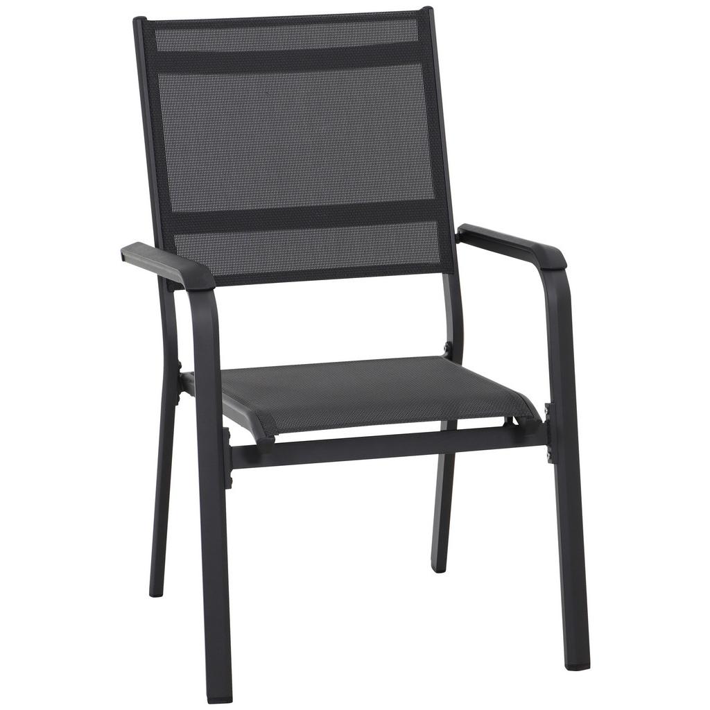 Gartensessel Stapelbar Tesoro Aluminium/textil