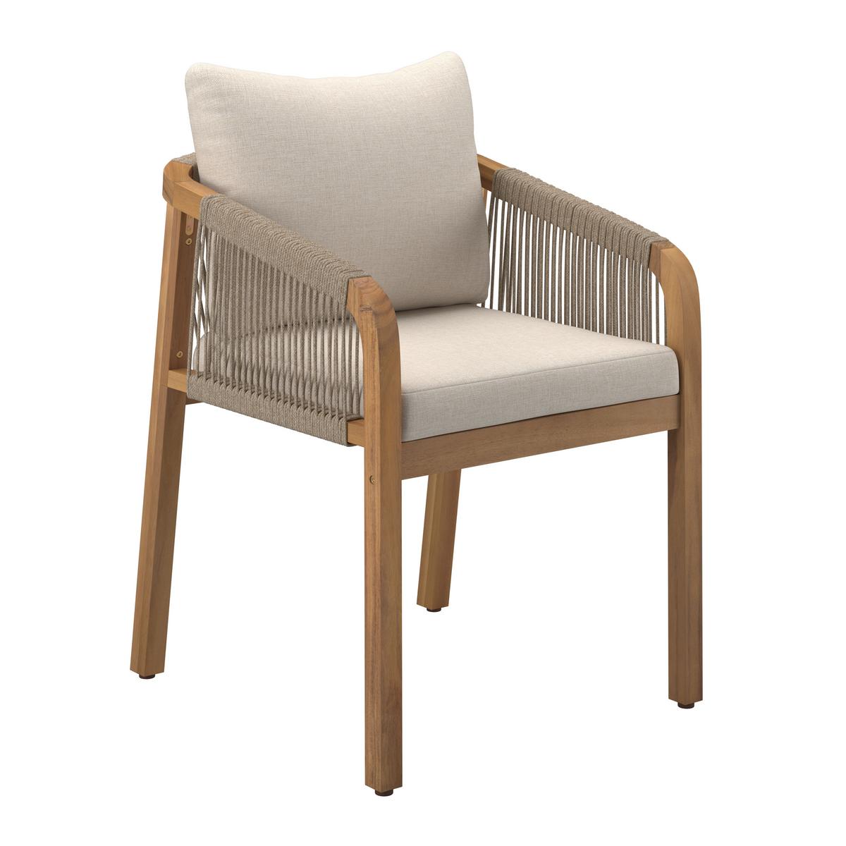 Gartensessel Talinn - Akaziefarben, MODERN, Holz (58/66/76.5cm) - Beldano