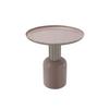 Beistelltisch Art Deco Silberfarben/Altrosa - Silberfarben/Altrosa, Trend, Metall (50/52cm) - Kayoom