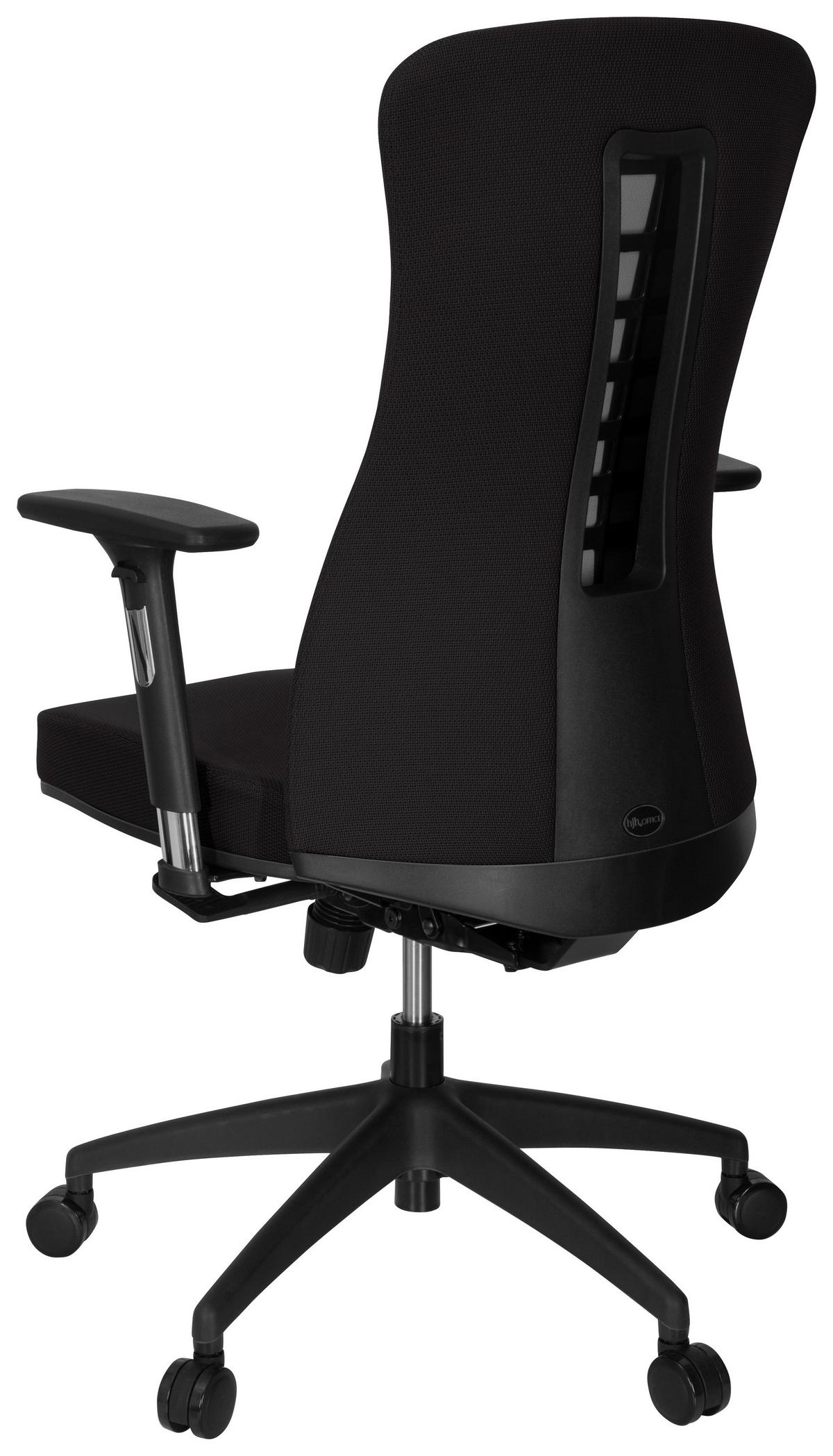 Drehstuhl Office Xt Pro Armstützen Schwarz Bis 120kg - Schwarz, MODERN, Kunststoff/Textil (69/115/52cm) - MID.YOU