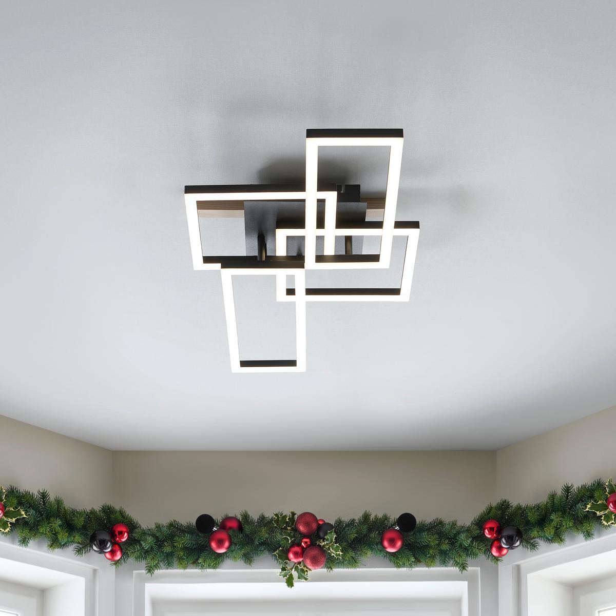 STROPNÍ LED SVÍTIDLO WONDER - bílá, Moderní, kov/plast (70/36/9cm) - Mömax