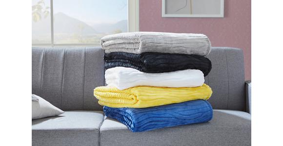 Kuscheldecke Milo Silber 180x220 Cm - Silberfarben, ROMANTIK / LANDHAUS, Textil (180/220cm) - James Wood