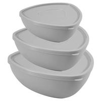 Ételtároló Készlet Annabell - világosszürke, műanyag - Luca Bessoni