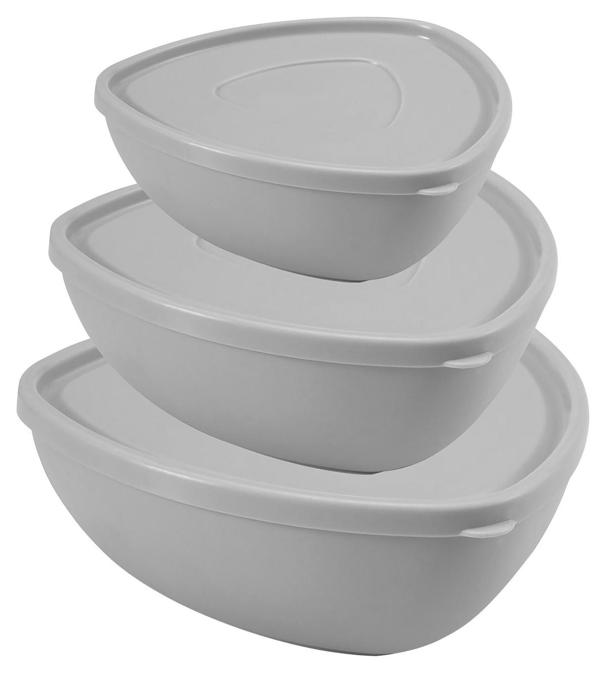 Ételtároló Készlet Annabell - világosszürke, műanyag - Luca Bessoni