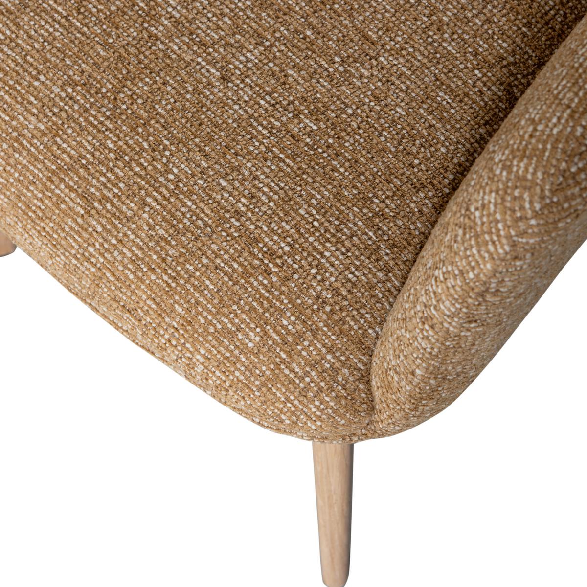 Armlehnstuhl-Set Murat Gelb/Naturfarben B: 61cm - Gelb/Naturfarben, MODERN, Holz/Textil (61/86/60cm) - Livetastic