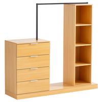 Šatna WL6.900 - barvy dubu, Design, kompozitní dřevo (145/136/40cm) - Livetastic