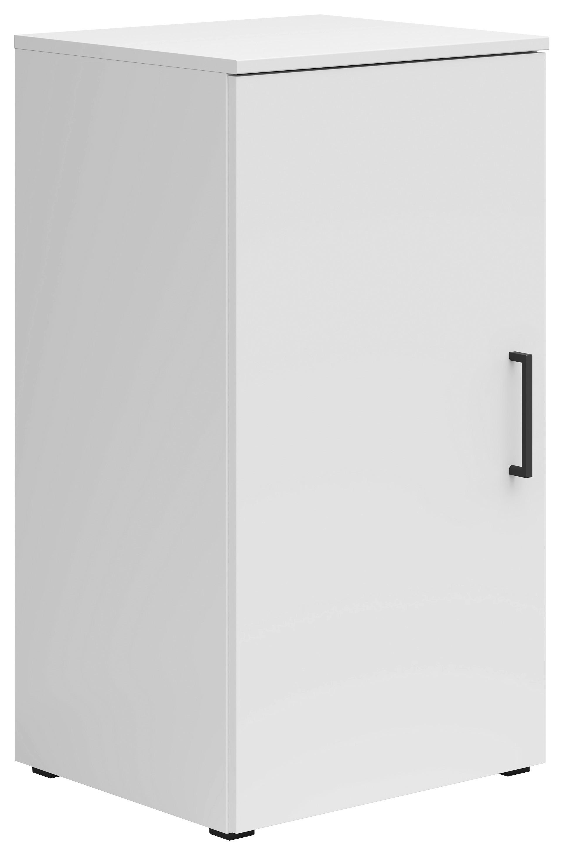 Komoda Cabinet š: 45 cm - bílá/černá, Moderní, kompozitní dřevo/plast (45/83/40cm)
