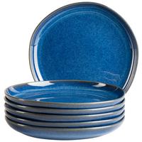 Desserttellerset Cordelia Blau, 6-teilig - Blau, Trend, Keramik (22cm) - Mäser