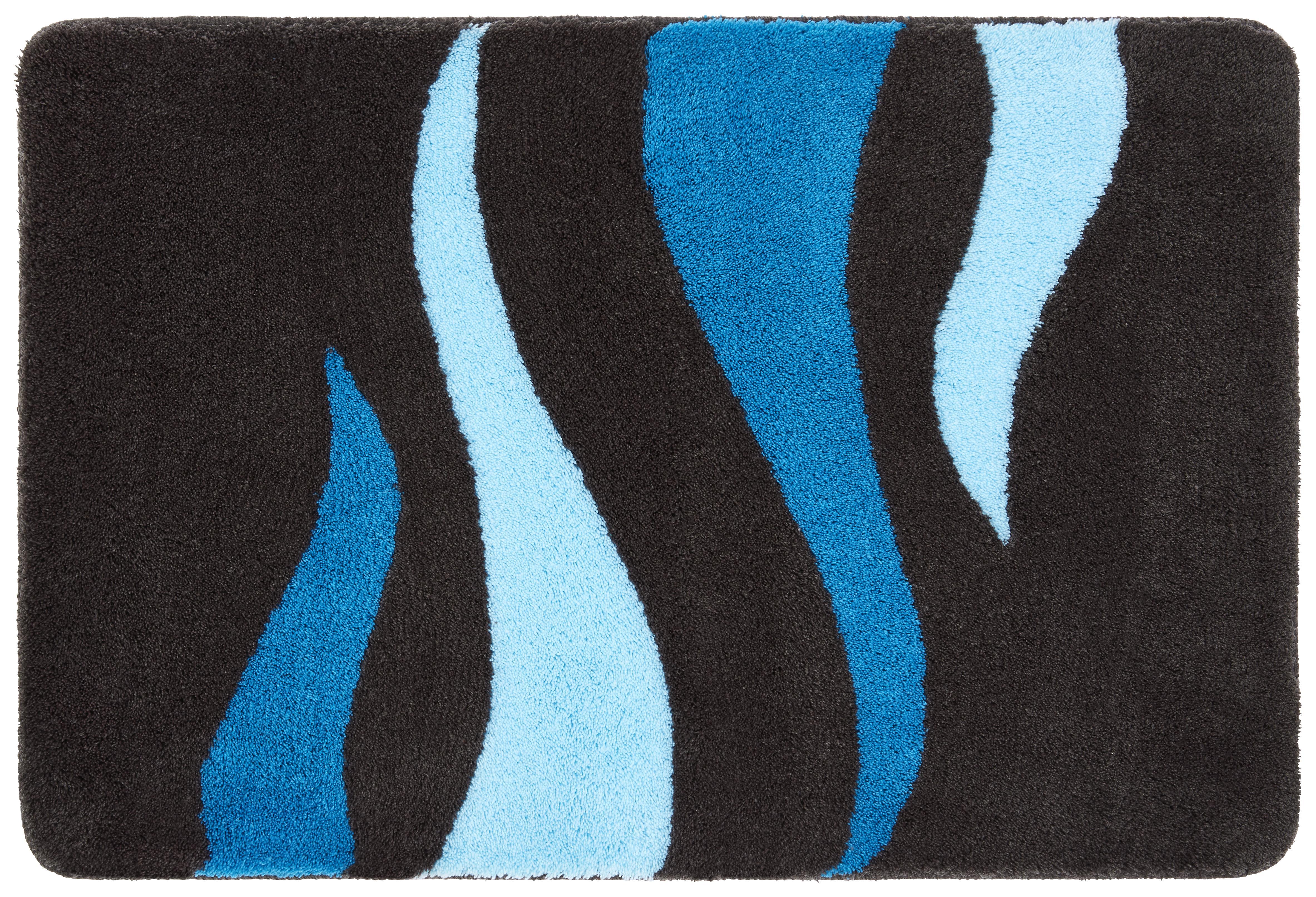 Badteppich Fury 60x90cm - Türkis, MODERN, Kunststoff (60/90cm) - Kleine Wolke