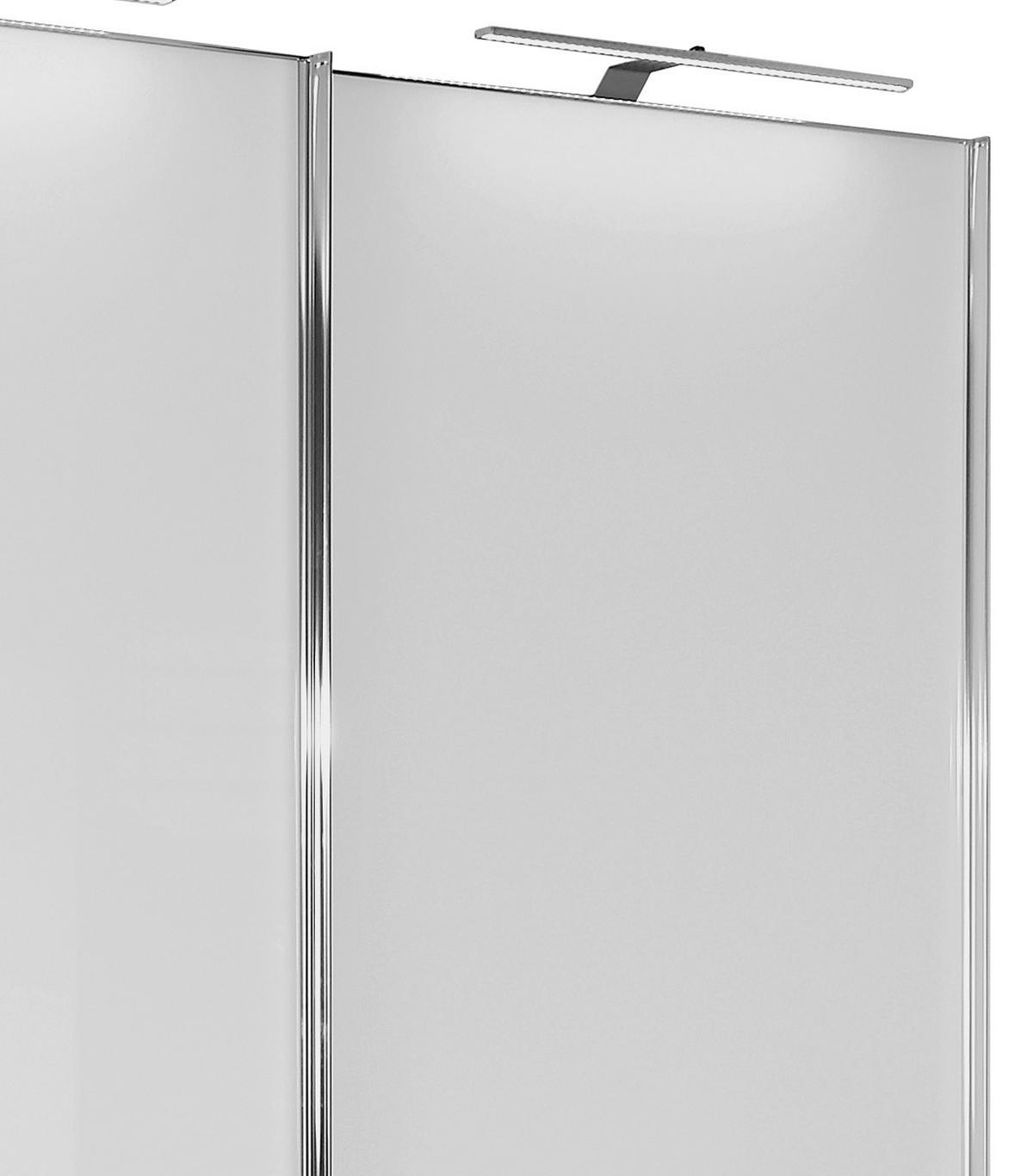 Schwebetürenschrank Glasfront 336 cm Sonate Rom, Weiß - Weiß, MODERN, Holz/Holzwerkstoff (336/222/68cm) - Luca Bessoni
