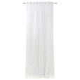 Vorhang mit Stangendurchzug Lea 140x245 cm, Silber/Weiß - Silberfarben/Weiß, MODERN, Textil (140/245cm) - Luca Bessoni