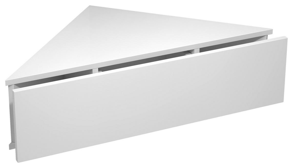 Nachkästchen Weiß H: 15 Cm Usal S - Weiß, MODERN, Holzwerkstoff (60/15/42,4cm) - MID.YOU