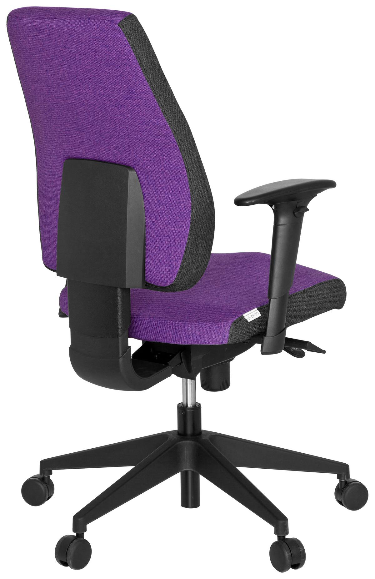Drehstuhl Pro-Tec 500 Lila - Dunkelgrau/Lila, MODERN, Kunststoff/Textil (56/123/47cm) - MID.YOU