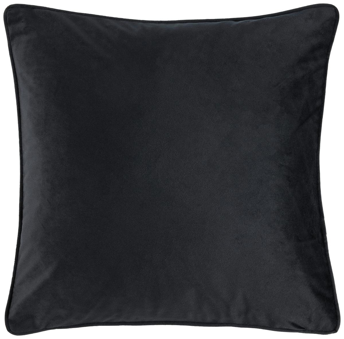 DEKORAČNÍ POLŠTÁŘ Viola, 45/45cm, černá - černá, Romantický / Rustikální, textil (45/45cm) - Modern Living