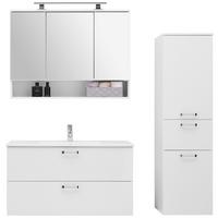 Badezimmer Fresh Weiß B: 140 Cm - Weiß, KONVENTIONELL, Holzwerkstoff (140/168,5/46,5cm) - Ondega