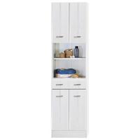 Hochschrank Mit Lade Rallye 50cm, Weiß Dekor - Weiß, KONVENTIONELL, Holzwerkstoff (50/190/34cm) - Held