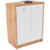 KOMODA 4-YOU NEW YUK03 - biela/farba duba, Modern, kompozitné drevo/plast (74/85,4/34,6cm)