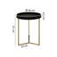 Beistelltisch mit Abnehmbarer Tischplatte Eva Schwarz + Gold - Goldfarben/Schwarz, Design, Holz/Holzwerkstoff (40/51/40cm) - Livetastic Beistelltisch mit Abnehmbarer Tischplatte Eva Schwarz + Gold - Goldfarben/Schwarz, Design, Holz/Holzwerkstoff (40/51/40cm) - Livetastic