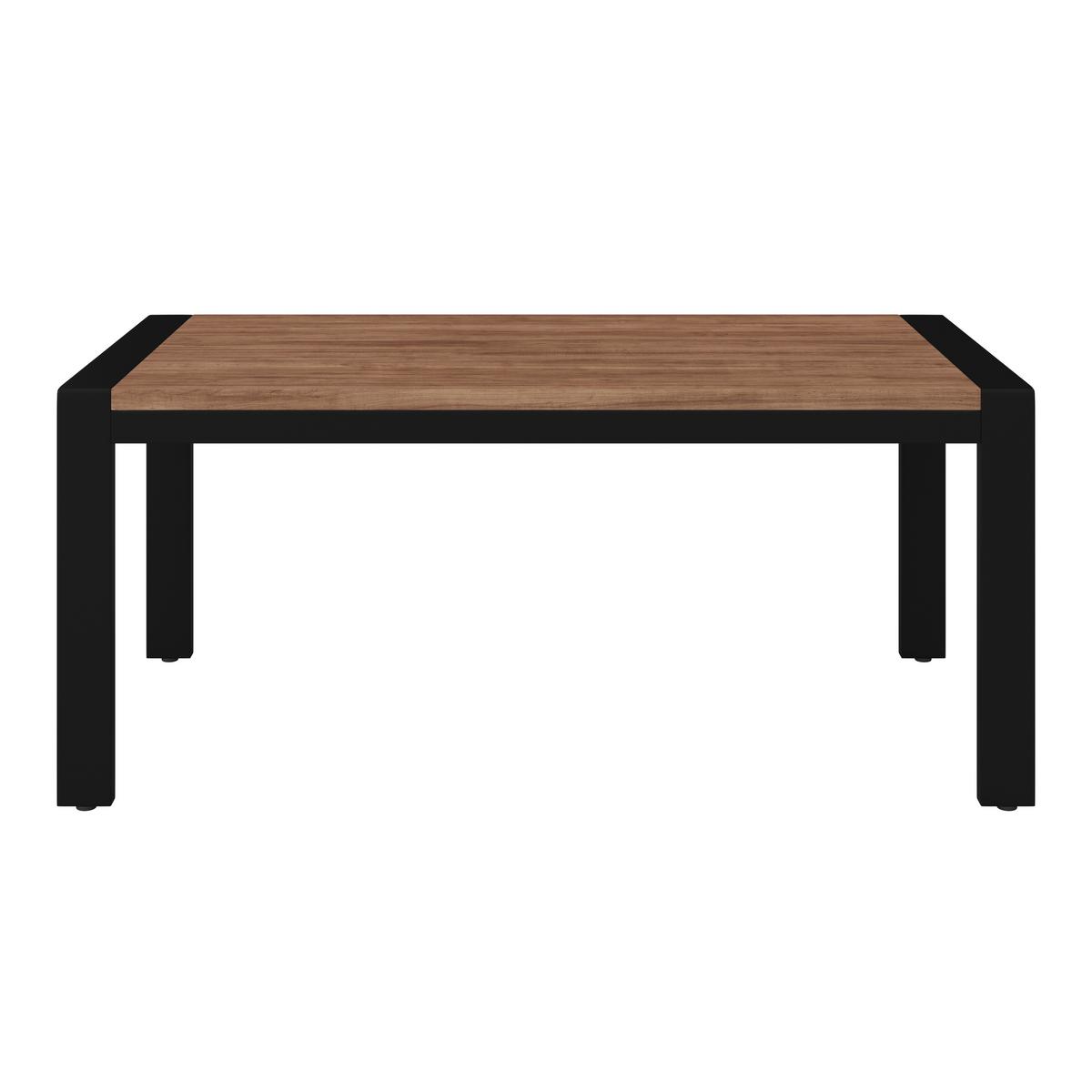 Jedálenský stôl ALEYA 180, hnedá - hnedá/čierna, Modern, kov/drevo (180/76/90cm) - Bessagi Home